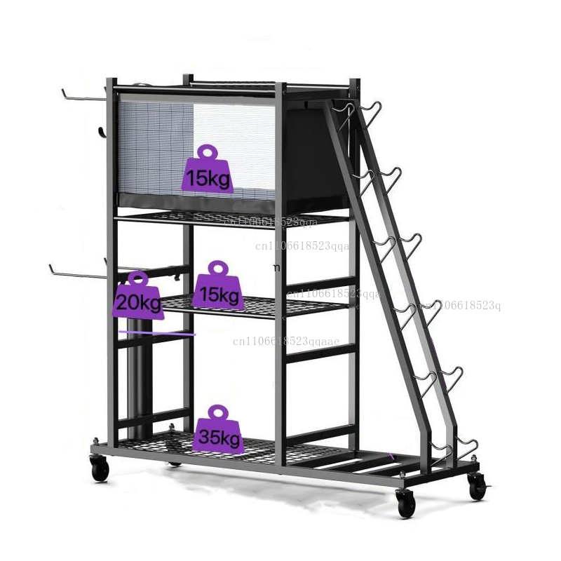 Sports Equipment Holder - Home Gym Storage Dumbbell Weight Stand