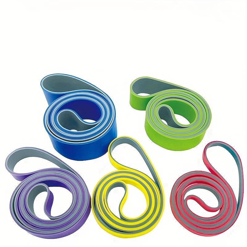 Sports Equipment Used - Anti-tensile dual-color yoga exercise elastic band,