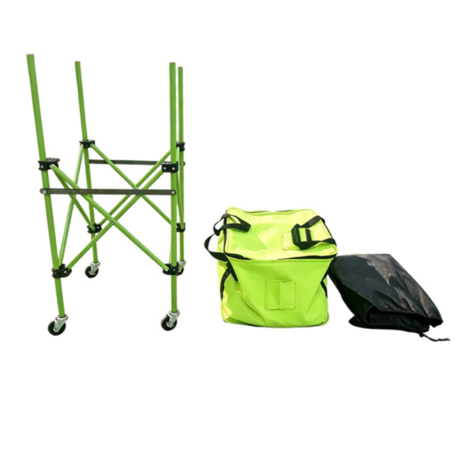 Sports Equipment Cart - Folding Ball Cart Mobile Ball Hopper