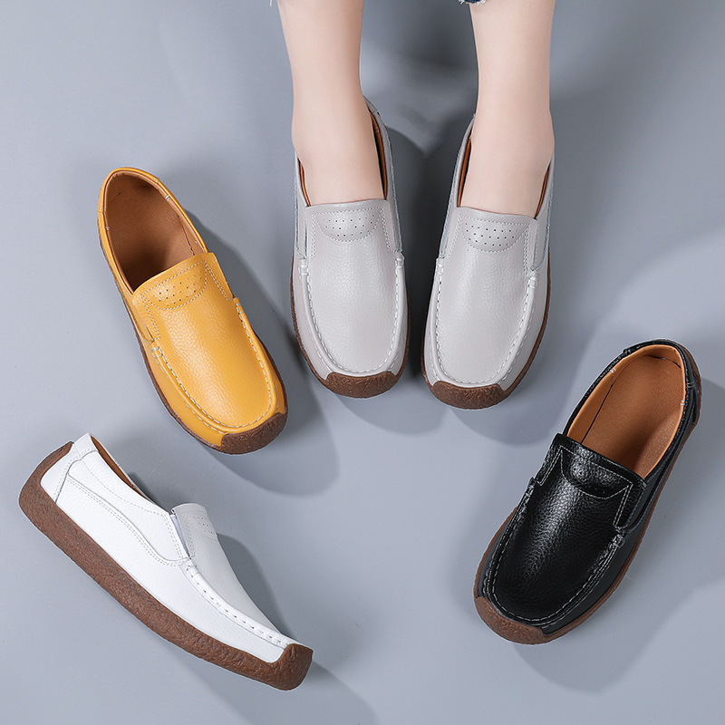 Sports Equipment Brand - Genuine Leather Women's Casual Shoes Leisure