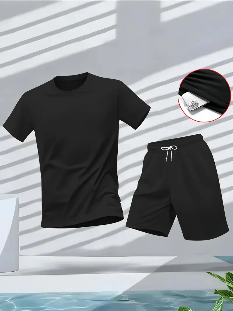 Sports Equipment Set - Men's Suit 2pcs Set Fashion Leisure