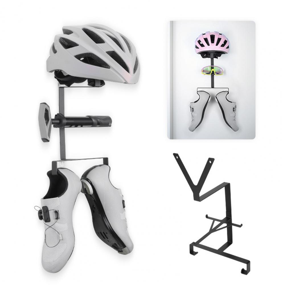 Sports Equipment Holder - Wall Mount Motorcycle Helmet Holder Hooks