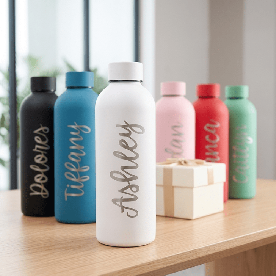 Sports Equipment With Names - Personalized Stainless Steel Water Bottle, Custom