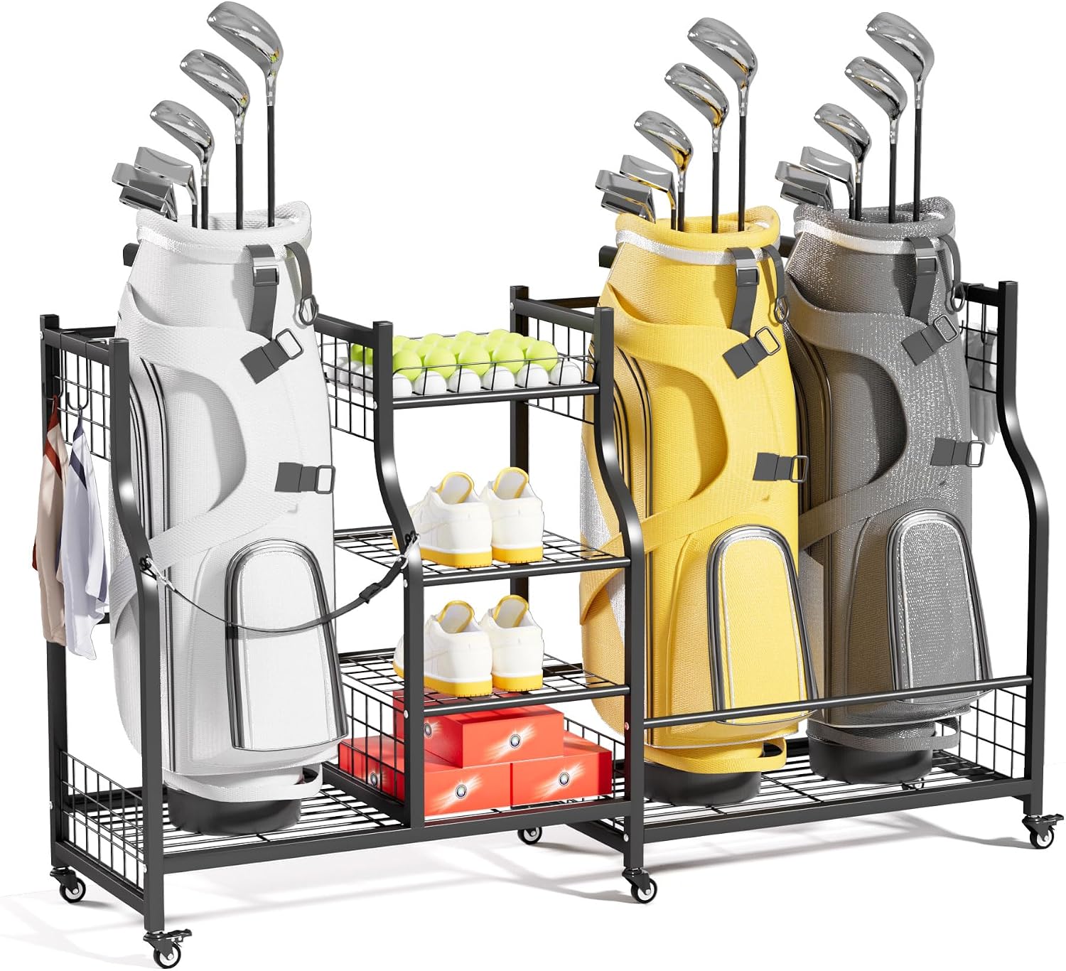 Golf Bag Storage Rack Organize - Sports Equipment Holder review and price