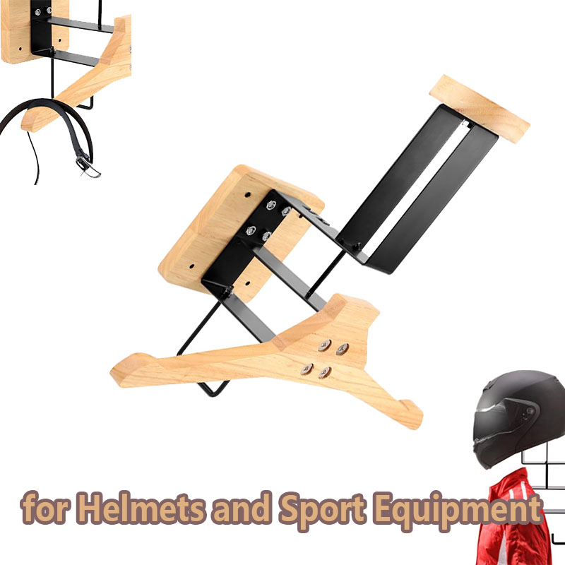 Wood Motorcycle Helmet Holder  - Sports Equipment Holder review and price