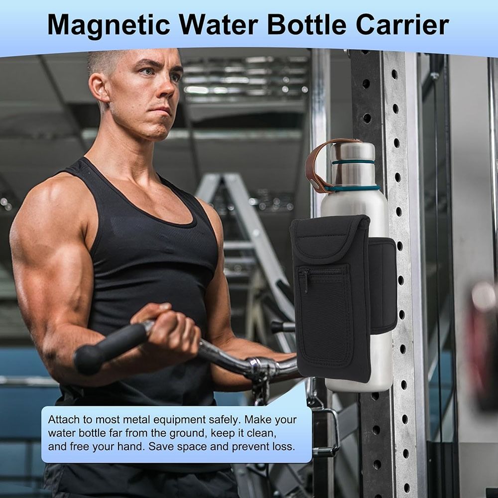 Magnetic Gym Water Bottle Bag  - Sports Equipment Holder review and price