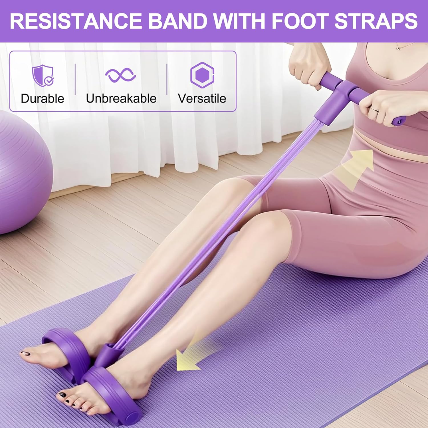 4-Tube Pedal Resistance Band M - Sports Equipment Club review and price