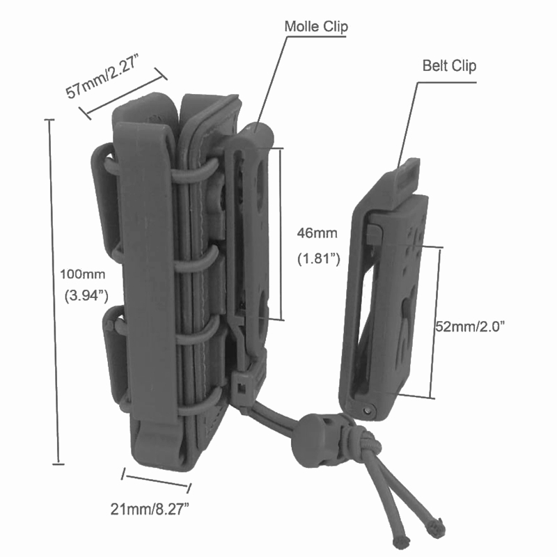 9mmTacticalMolleBeltClipStorag - Sports Equipment Holder review and price