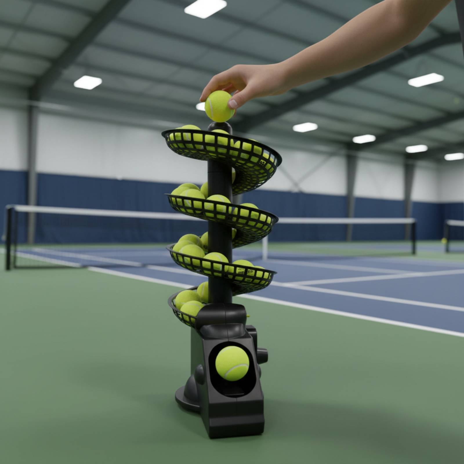 Portable Tennis Ball Machine M - Sports Equipment Set review and price