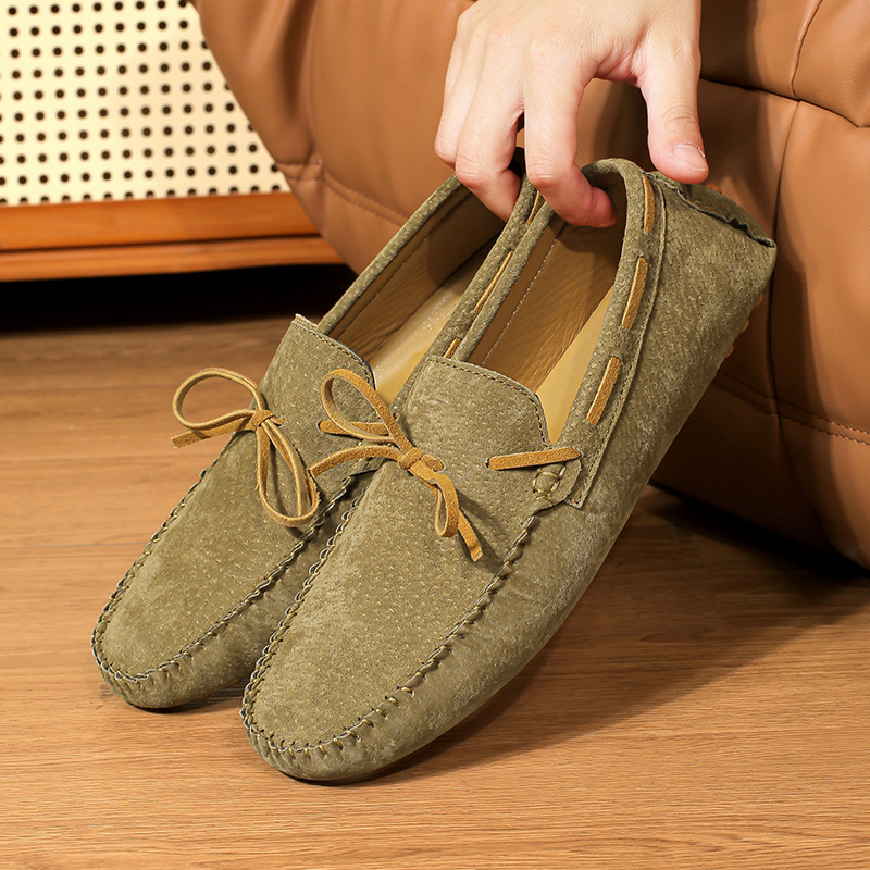2026 Mens Moccasin Gray Brown  - Sports Equipment Brand review and price